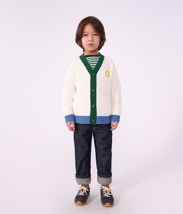 Cardigan enfant en coton uni