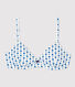 Soutien-gorge paddé imprimé fleur graphique fille en coton biologique et élasthanne