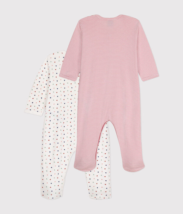 Lot de 2 pyjama b&eacute;b&eacute; en coton multicouleur