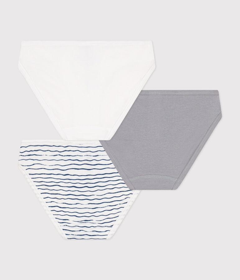 Lot de 3 culottes en coton enfant multicouleur