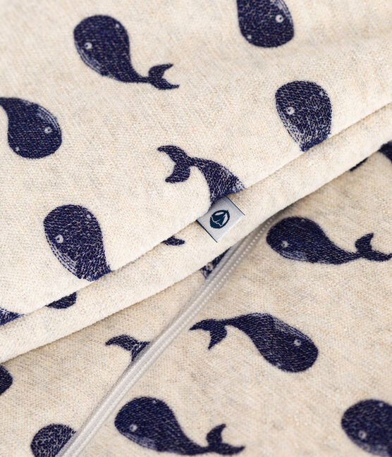 Gigoteuse baleine  en velours bébé TOG 3 beige MONTELIMAR/bleu MEDIEVAL
