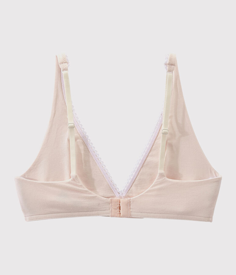 Soutien-gorge en coton stretch Femme rose FLEUR