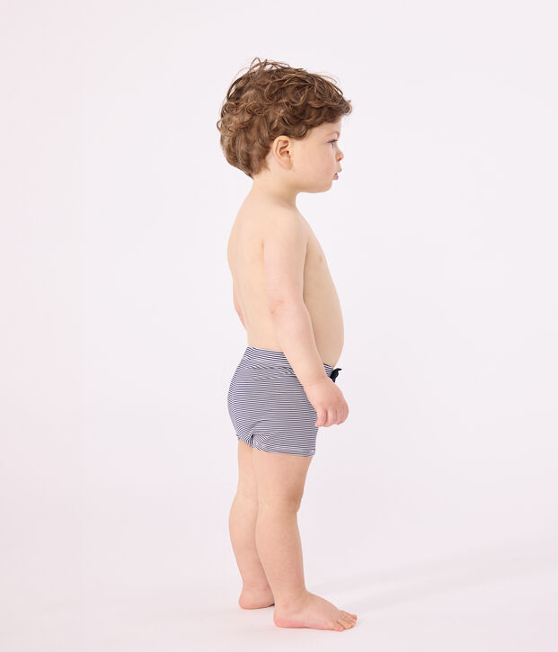Short de bain b&eacute;b&eacute; bleu/blanc