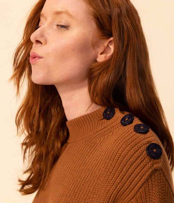 Pull en côte anglaise en coton Femme ALEZAN