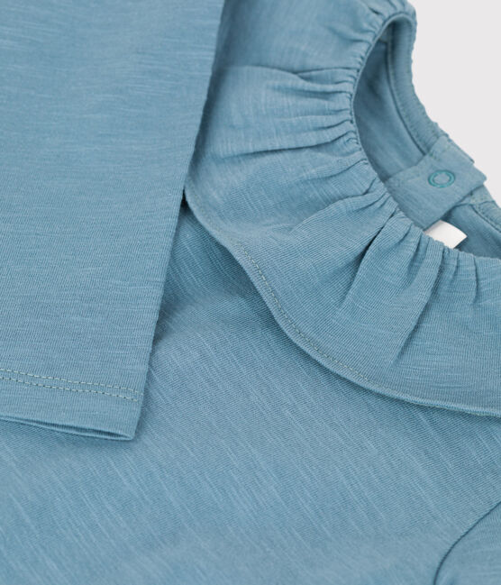 Blouse manches longues bébé en jersey léger bleu ROVER