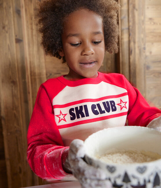 Sweatshirt en molleton enfant garçon ski club AVALANCHE/ CORRIDA