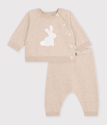 Ensemble bébé en tricot à motif