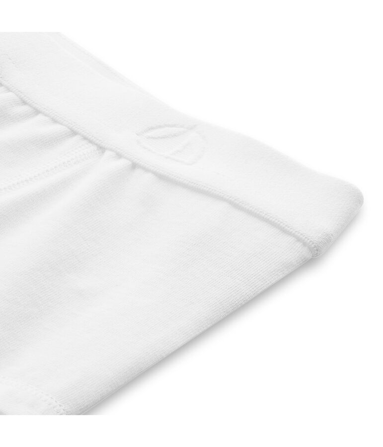 Boxer gar&ccedil;on uni blanc ECUME