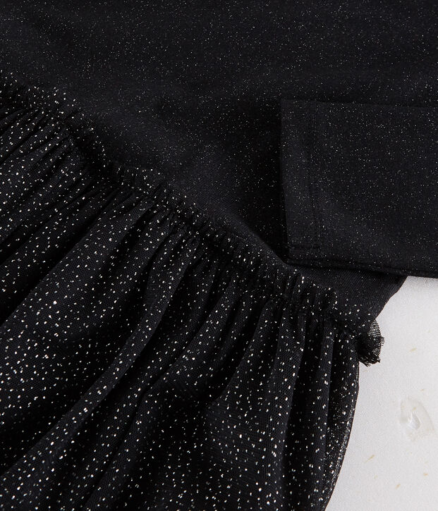 Robe bimati&egrave;re tulle Femme noir/jaune