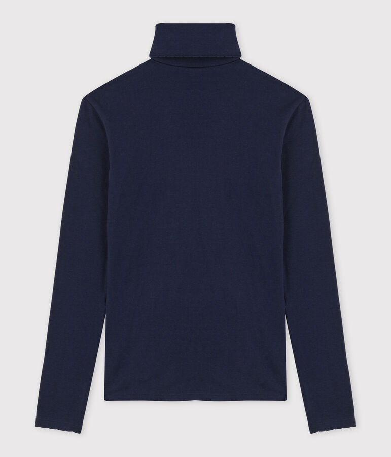 Sous-pull iconique cocotte en coton Femme bleu SMOKING