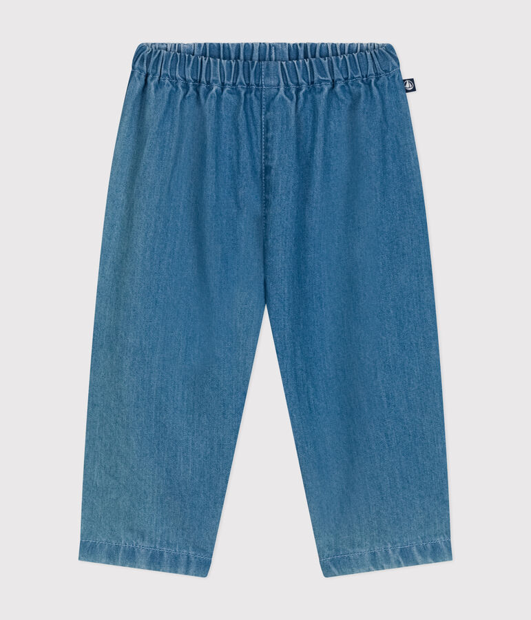 Pantalon en denim l&eacute;ger b&eacute;b&eacute; bleu DENIM CLAIR