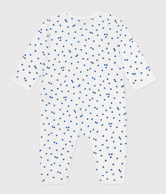 Pyjama bébé en coton sans pieds imprimé blanc MARSHMALLOW/blanc MULTICO
