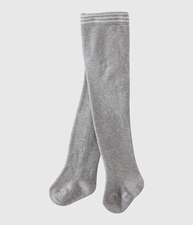 Collants b&eacute;b&eacute; fille gris