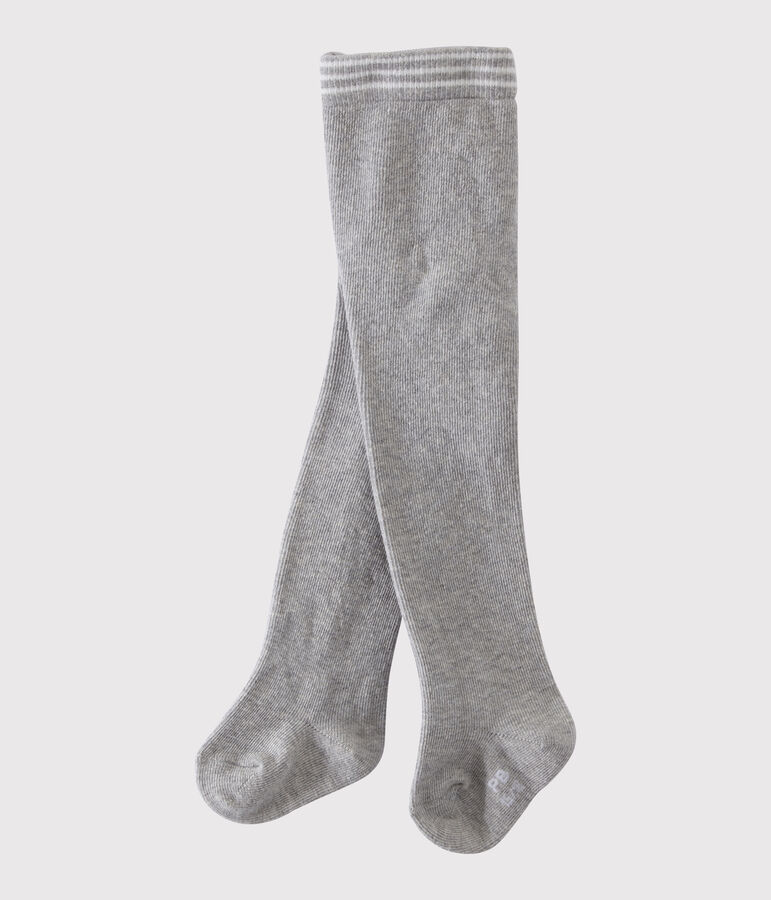 Collants b&eacute;b&eacute; fille gris