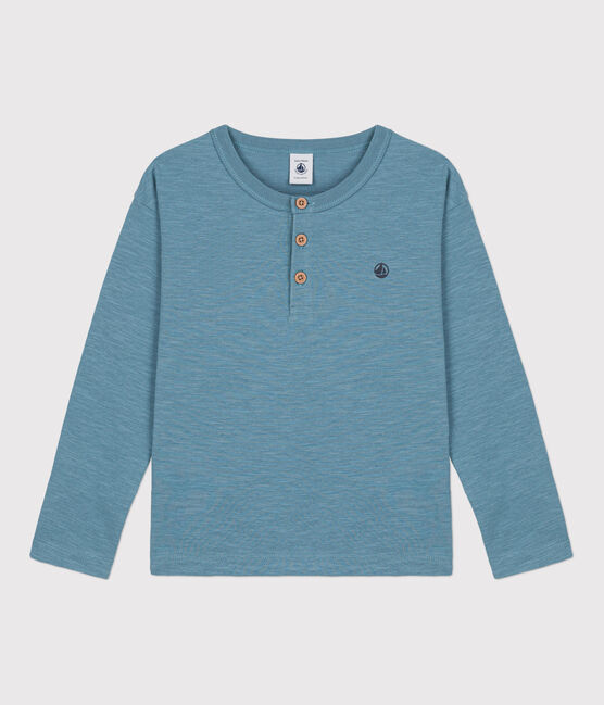 Tee-shirt manches longues en coton enfant garçon bleu ROVER