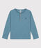 Tee-shirt manches longues en coton enfant garçon bleu ROVER