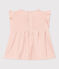 Blouse bébé sans manche en maille ajourée rose SALINE