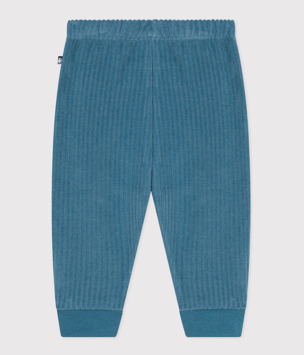 Pantalon en velours b&eacute;b&eacute; bleu