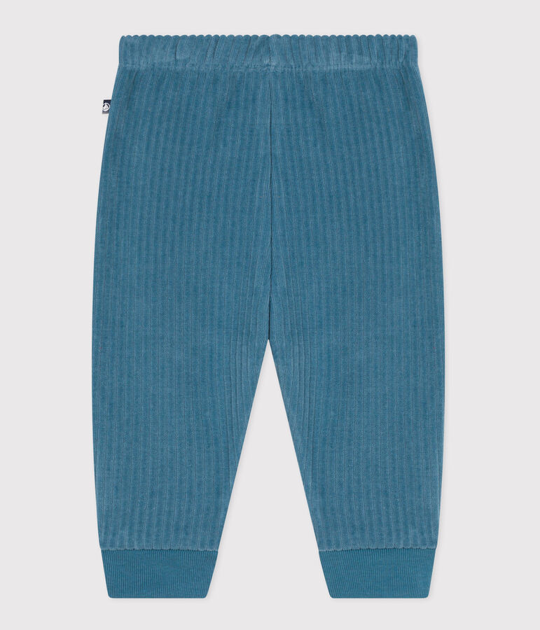 Pantalon en velours b&eacute;b&eacute; bleu POLOCHON