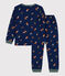 Pyjama champignon en molleton enfant bleu MEDIEVAL/blanc MULTICO