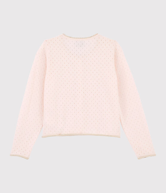 Cardigan enfant fille rose FLEUR