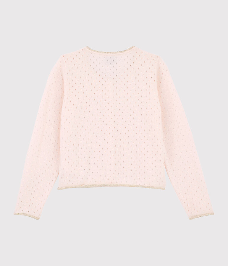 Cardigan enfant fille rose