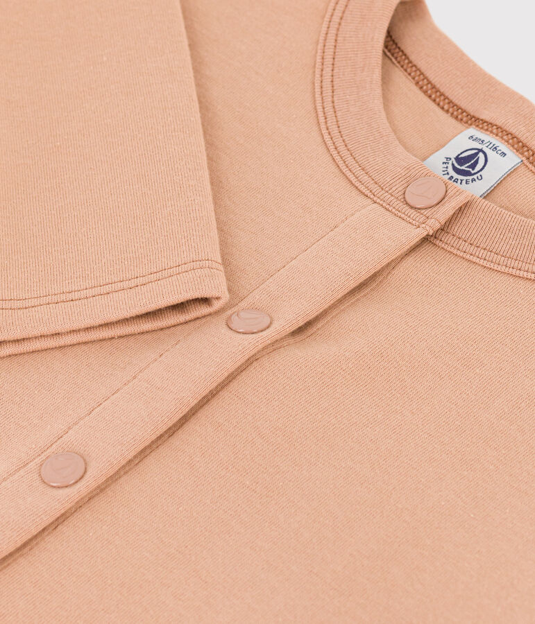 Cardigan en coton enfant fille beige VINTAGE