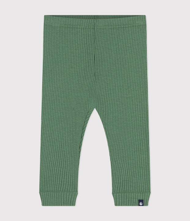 Legging en coton b&eacute;b&eacute; vert
