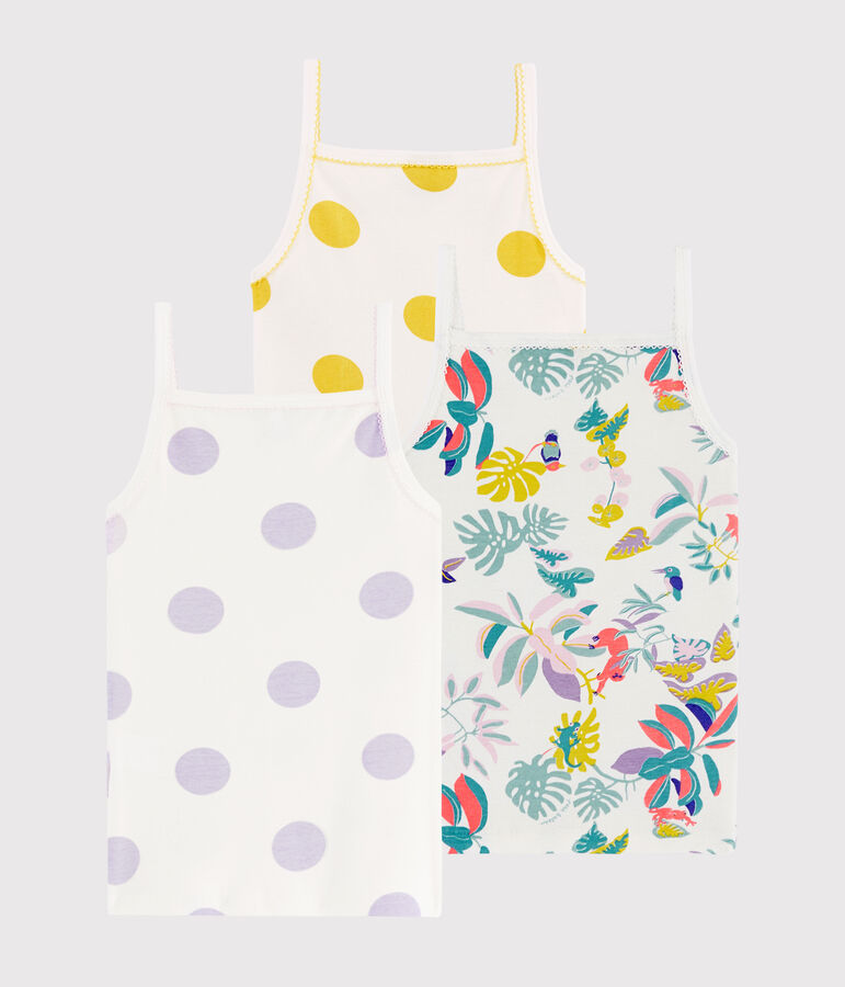 Lot de 3 chemises &agrave; bretelles imprim&eacute; jungle petite fille multicouleur