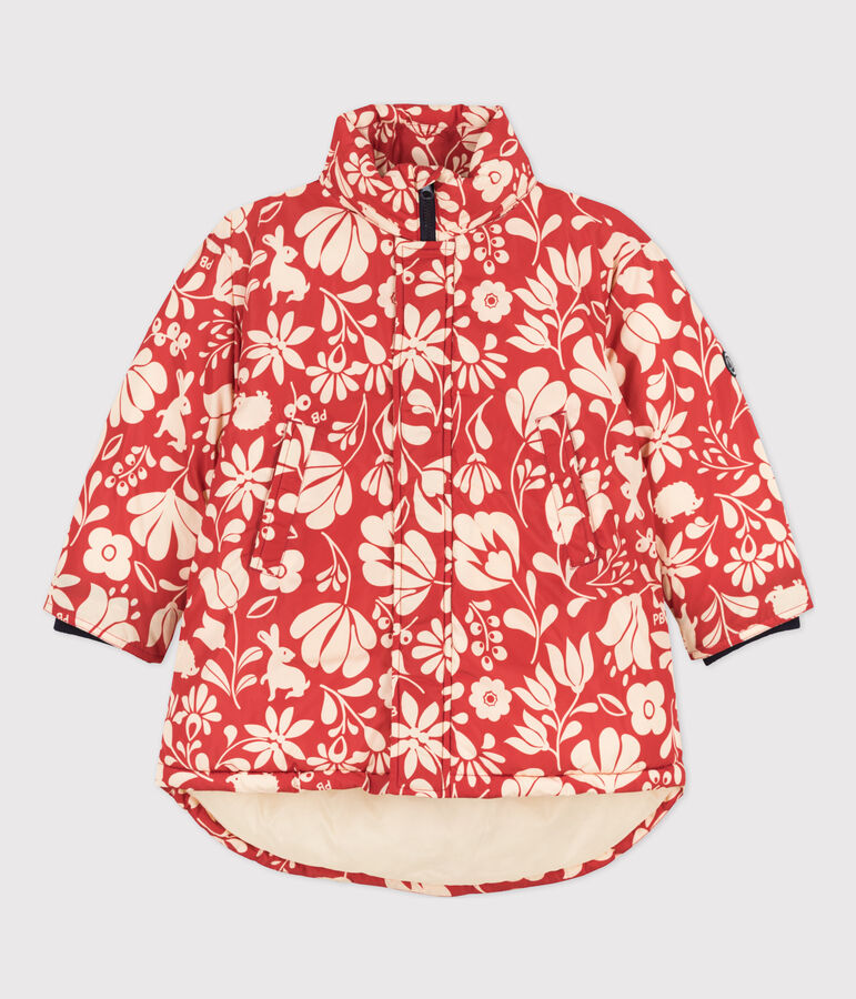 Doudoune mi-longue imprim&eacute;e enfant fille CASIMIR/ AVALANCHE