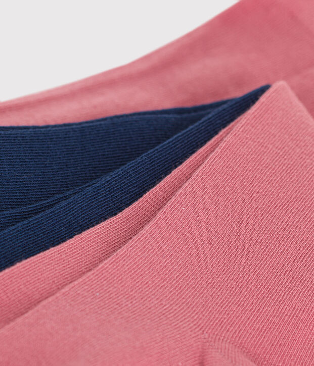 Lot de 2 paires de collants en jersey de coton enfant multicouleur