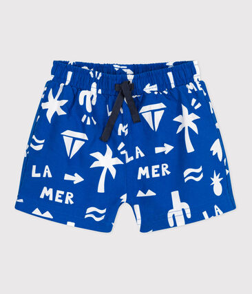 Short de bain bébé, imprimé plage