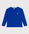 Tee-shirt enfant manches longues en coton imprimé bleu OLYMPIC+SOIR
