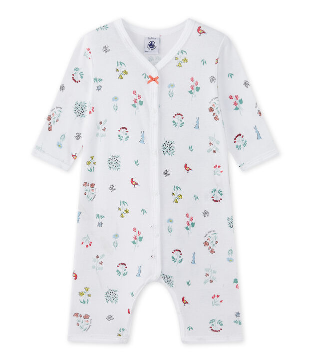 Dors bien sans pieds b&eacute;b&eacute; fille imprim&eacute; blanc/multicouleur
