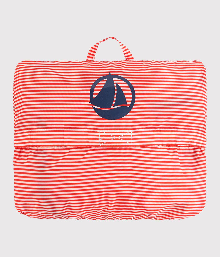 Coupe vent en polyester recycl&eacute; enfant fille - gar&ccedil;on rose GROSEILLER/blanc MARSHMALLOW