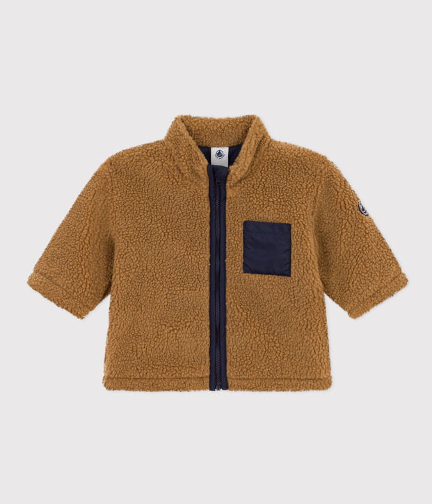 Veste en sherpa b&eacute;b&eacute; marron