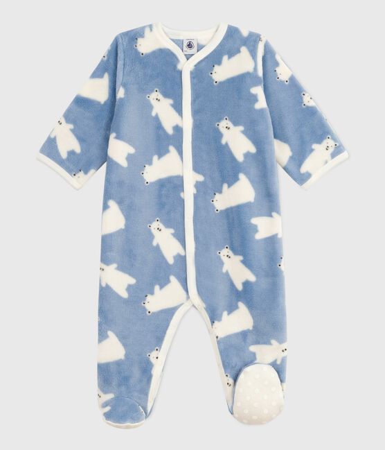 Surpyjama hiver bébé en polaire imprimé ours BEACH/ MILK