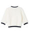 Cardigan bébé mixte en sherpa moutonnée blanc MARSHMALLOW