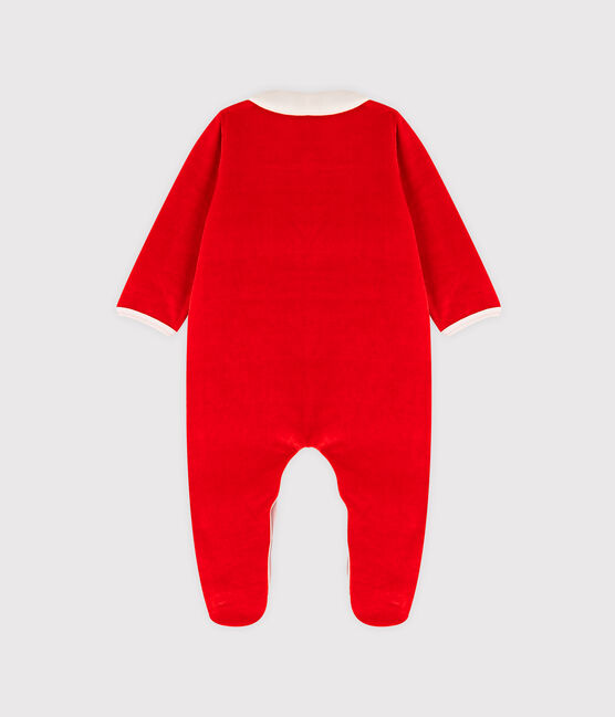 Dors bien bébé à col en velours rouge TERKUIT