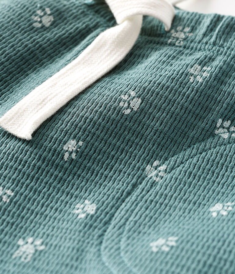 Pantalon b&eacute;b&eacute; vert/blanc