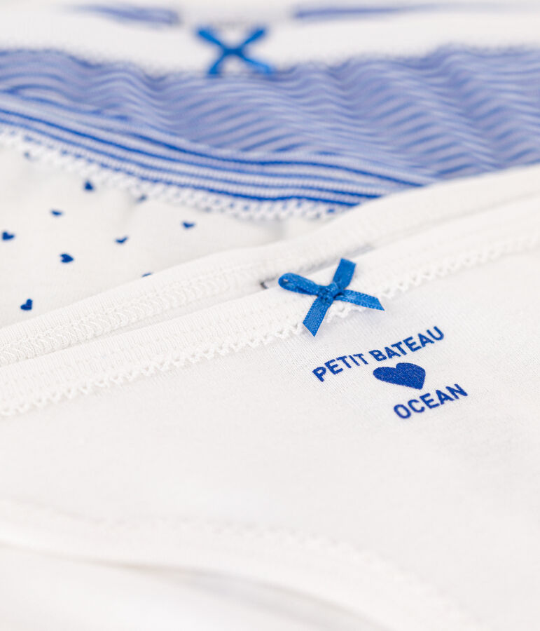 Lot de 3 culottes en coton petite fille variante 1