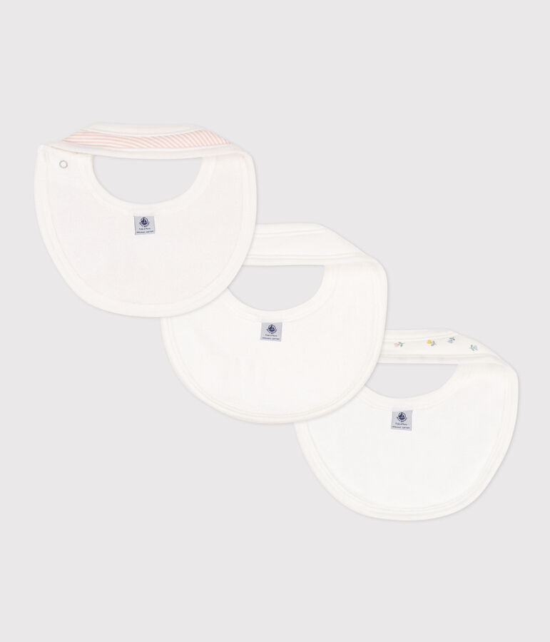 Lot de 3 bavoirs imprim&eacute;s en coton multicouleur