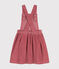 Robe salopette en velours enfant fille rose ROSEWOOD