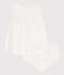 Robe bébé avec bloomer en broderie anglaise blanc MARSHMALLOW