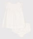 Robe bébé avec bloomer en broderie anglaise