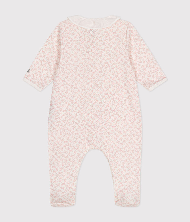 Pyjama imprim&eacute; fleurs en coton b&eacute;b&eacute; MARSHMALLOW/ PANTY