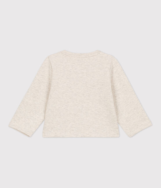 Cardigan bébé uni en jersey épais beige MONTELIMAR CHINE