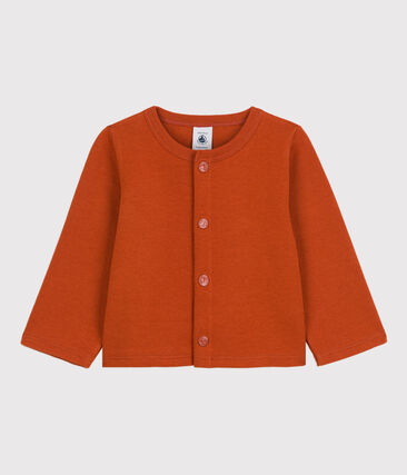 PETIT BATEAU - Cardigan bébé uni en jersey épais
