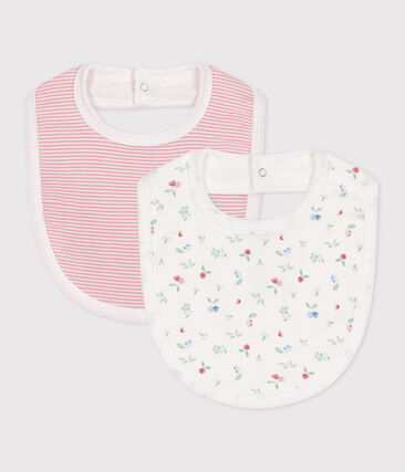 Lots de deux bavoirs bébé en coton imprimé