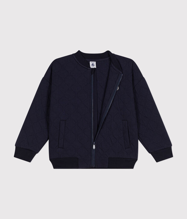 Gilet en tubique enfant gar&ccedil;on bleu